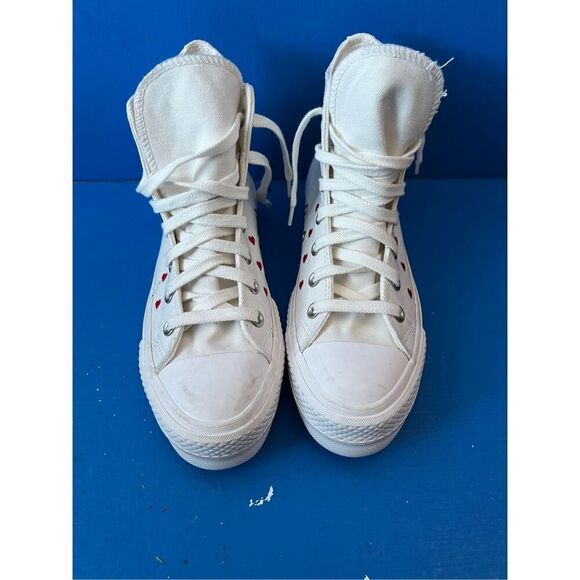 Converse Chuck Taylor All Star Lift Platform High Hearts Love Women's Sz 7 - Picture 3 of 6